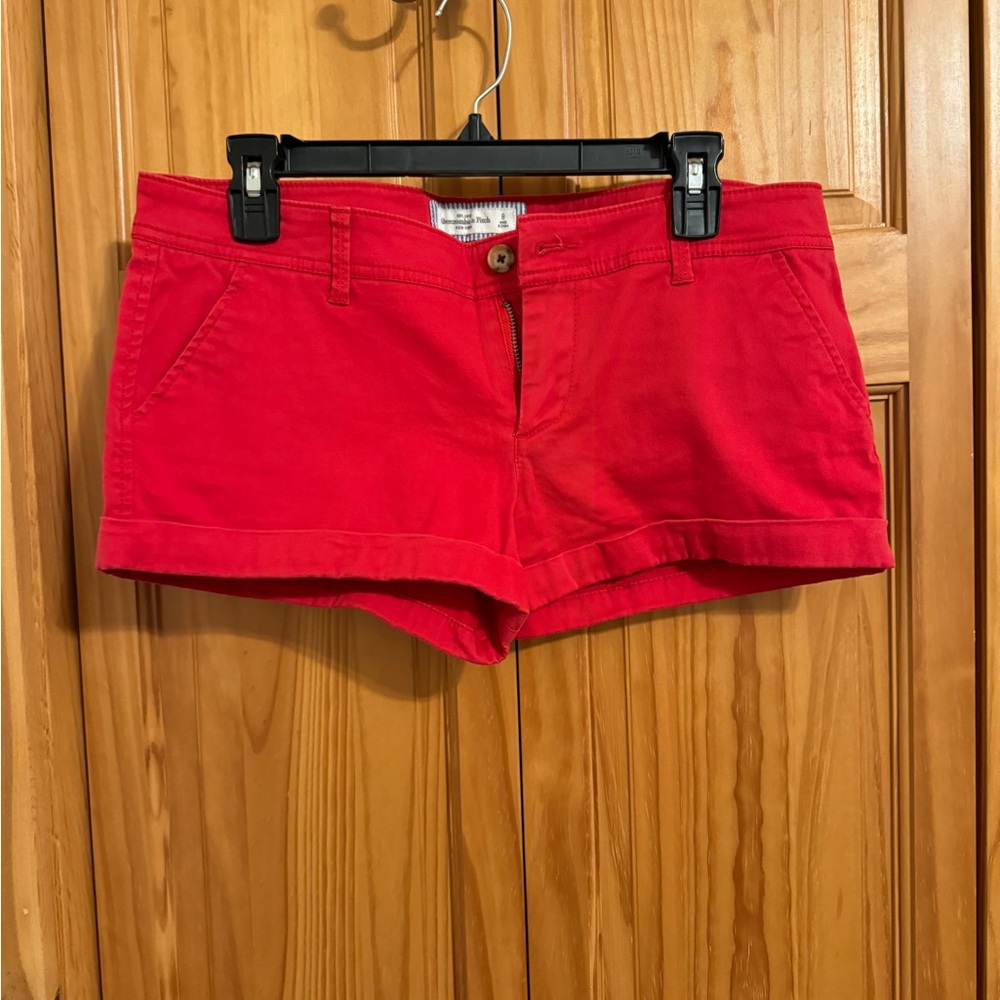 Abercrombie & Fitch Red Women's Shorts